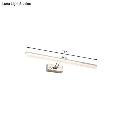 Modern chrome adjustable led vanity light – bathroom mirror spotlight