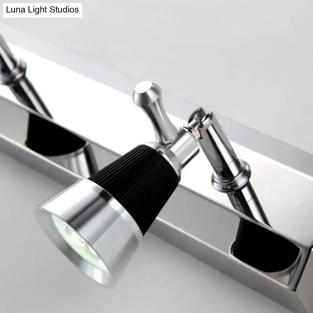 Modern chrome adjustable wall lamp bathroom spotlight