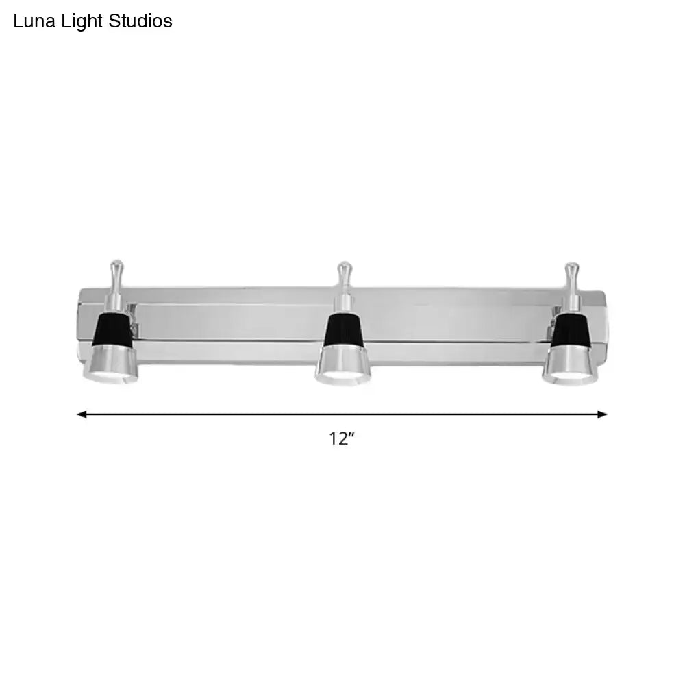 Modern chrome adjustable wall lamp bathroom spotlight