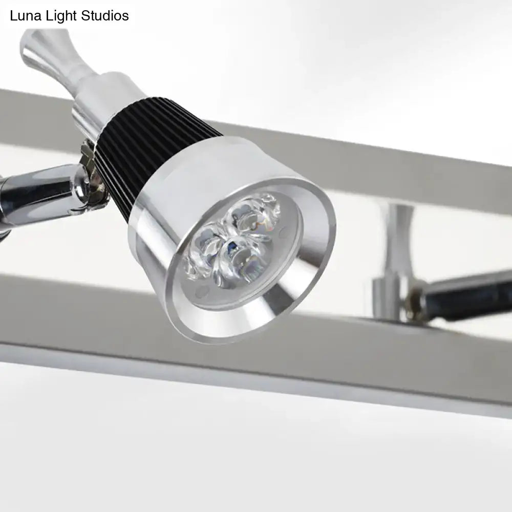 Modern chrome adjustable wall lamp bathroom spotlight
