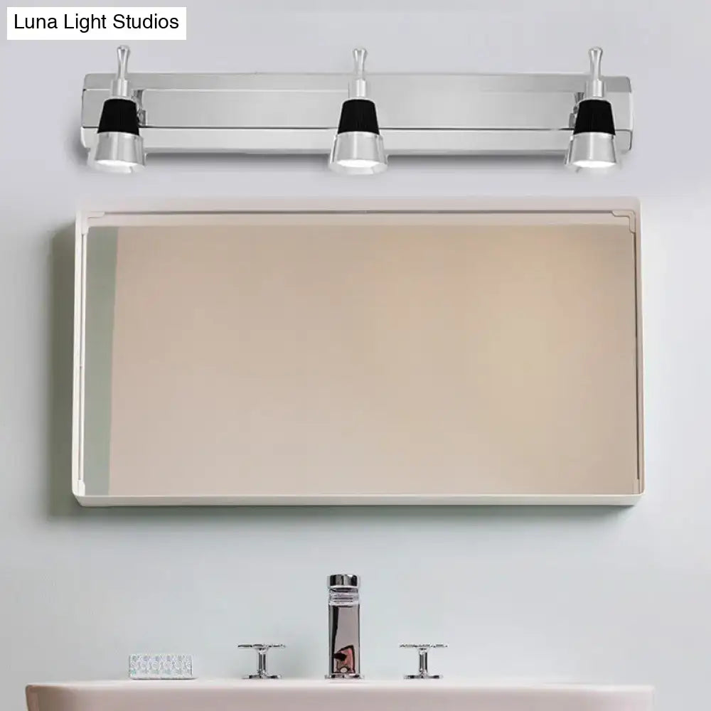 Modern chrome adjustable wall lamp bathroom spotlight