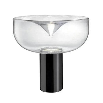 Modern chrome aella glass table lamp bedroom decor