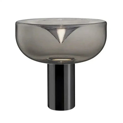 Modern chrome aella glass table lamp bedroom decor