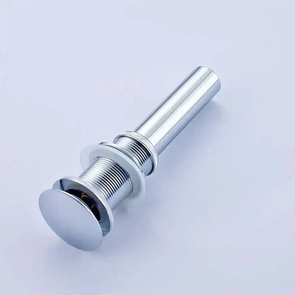 Modern chrome and gold pop up drain bathroom sink stopper
