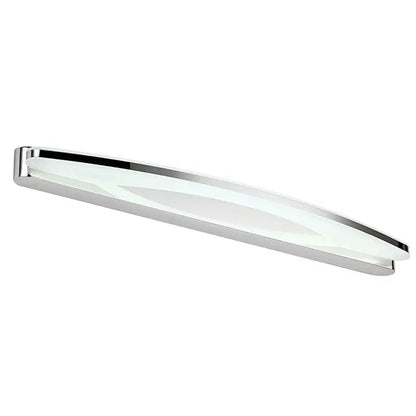 Modern chrome arc led vanity light bathroom sconce acrylic diffuser