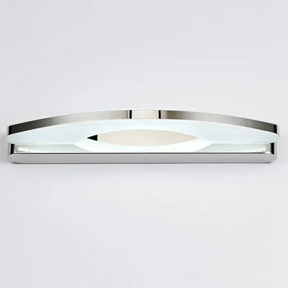 Modern chrome arc led vanity light bathroom sconce acrylic diffuser