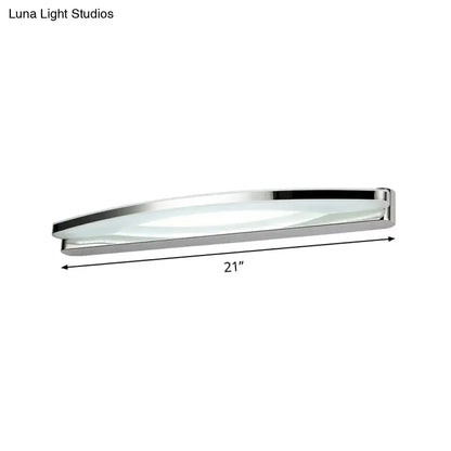Modern chrome arched led vanity light bathroom wall sconce 110v-120v