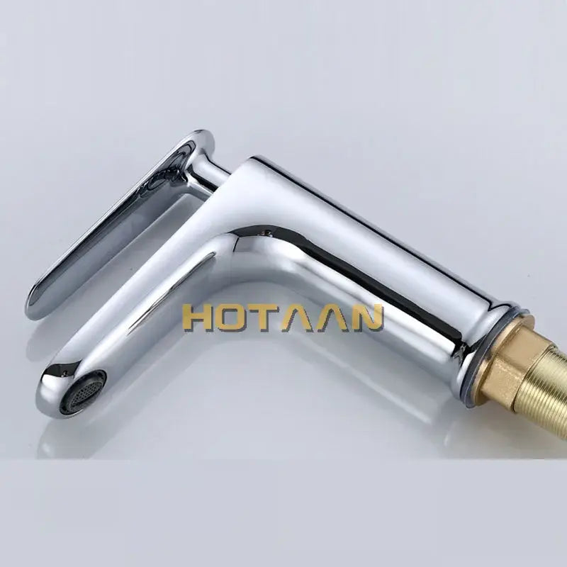 Modern chrome basin mixer faucet – bathroom single handle tap