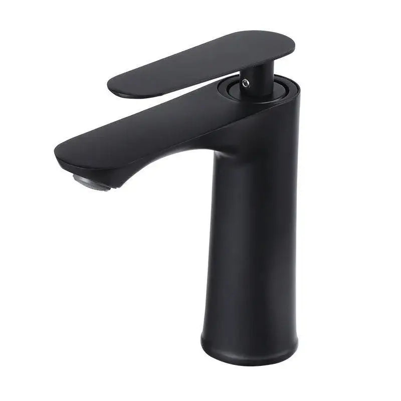 Modern chrome basin mixer faucet – bathroom single handle tap