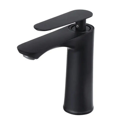 Modern chrome basin mixer faucet – bathroom single handle tap