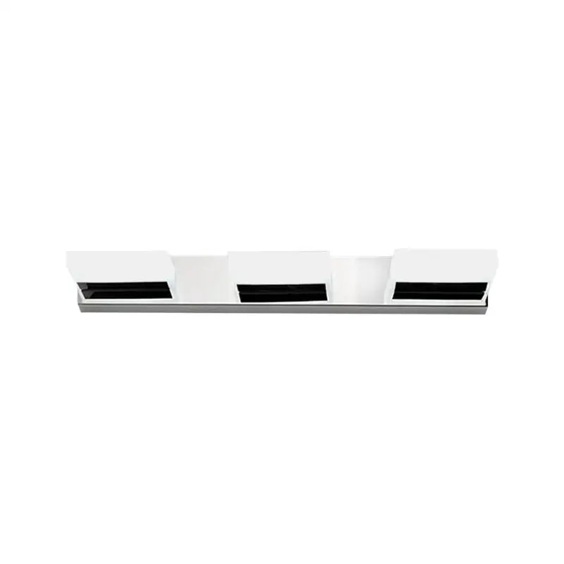Modern chrome bathroom vanity light with acrylic shade bulb included