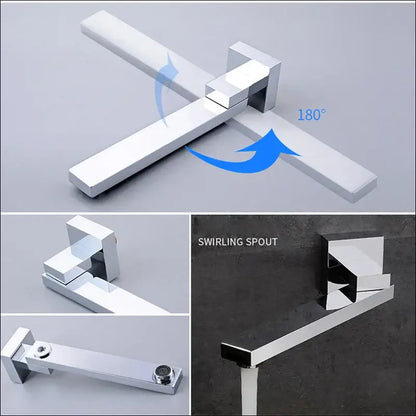 Modern chrome big rainfall shower faucet with digital display bathroom