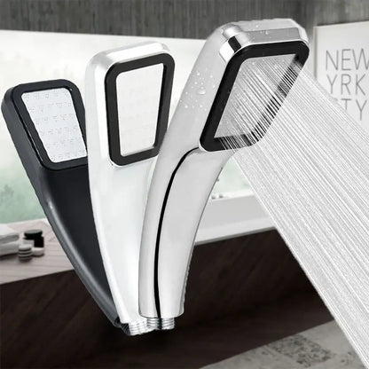 Modern chrome & black 300 holes high pressure shower head bathroom