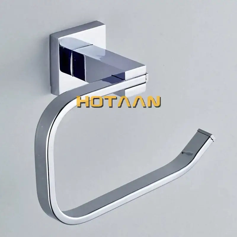 Modern chrome & blue stainless steel double hook bathroom accessories