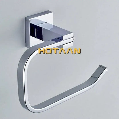 Modern chrome & blue stainless steel double hook bathroom accessories