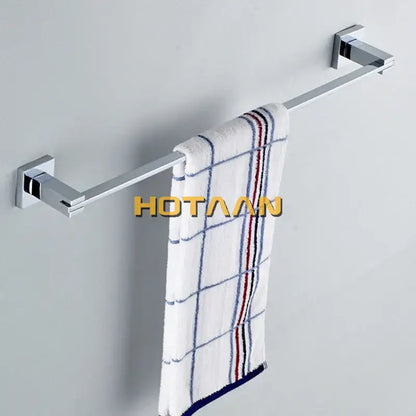 Modern chrome & blue stainless steel double hook bathroom accessories