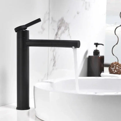 Modern chrome brass bathroom faucet vessel sink swivel spout tap