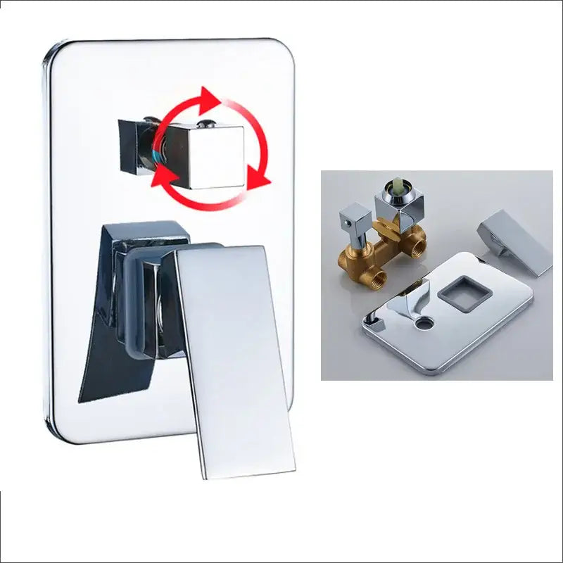 Modern chrome brass bathroom mixer valve bathroom shower control