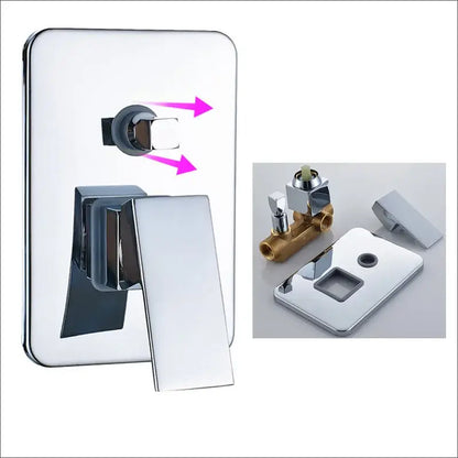 Modern chrome brass bathroom mixer valve bathroom shower control