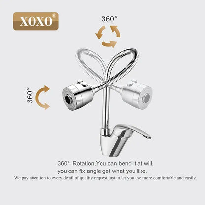 Modern chrome brass kitchen faucet with multifunction pull down spray