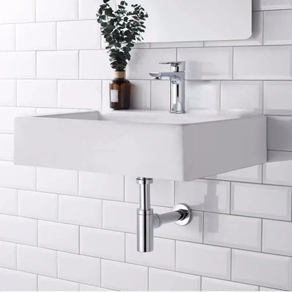 Modern chrome brass round bottle trap bathroom sink drain pipe