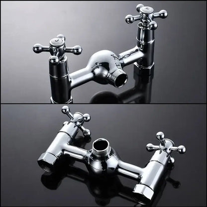 Modern chrome brass shower mixer with rainfall head bathroom system