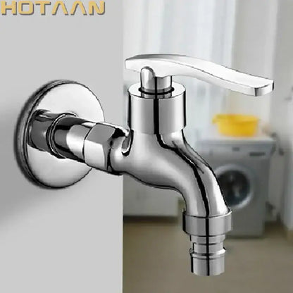 Modern chrome brass single cold water wall tap – bathroom faucet