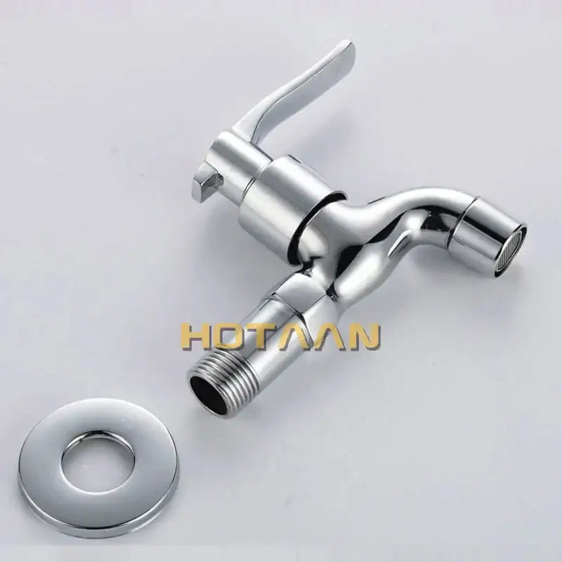 Modern chrome brass single cold water wall tap – bathroom faucet
