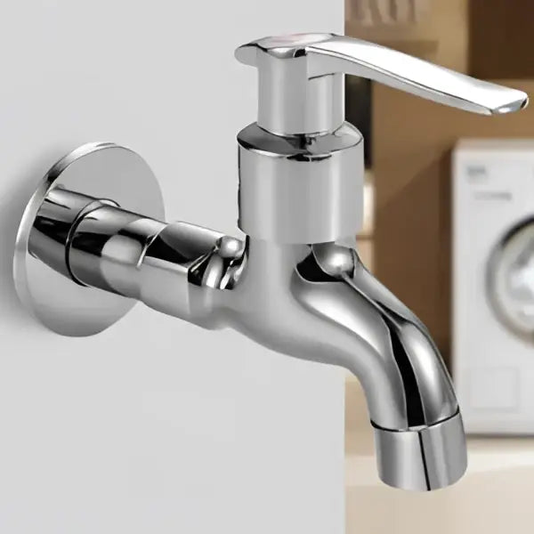 Modern chrome brass single cold water wall tap – bathroom faucet