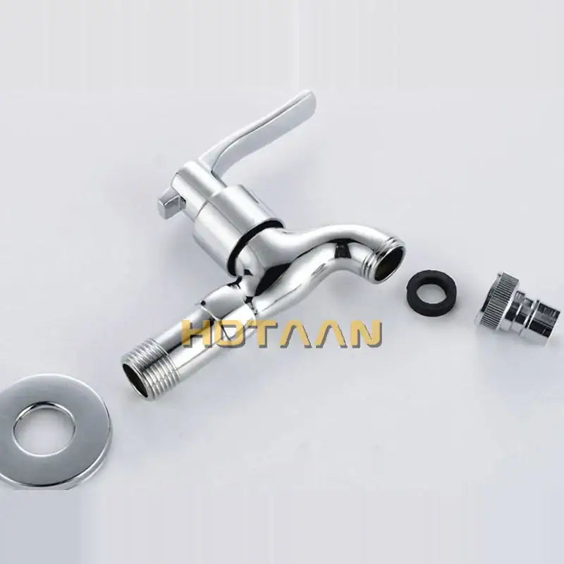 Modern chrome brass single cold water wall tap – bathroom faucet