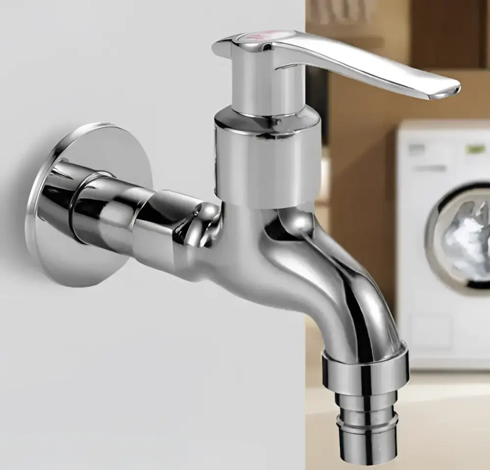 Modern chrome brass single cold water wall tap – bathroom faucet