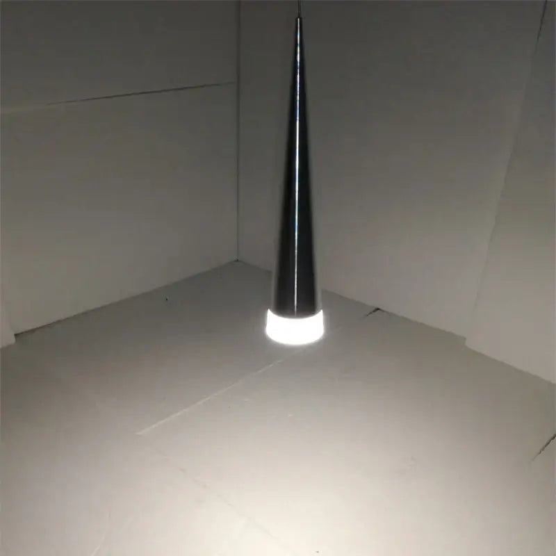 Modern chrome conical pendant light 5 pack for living room
