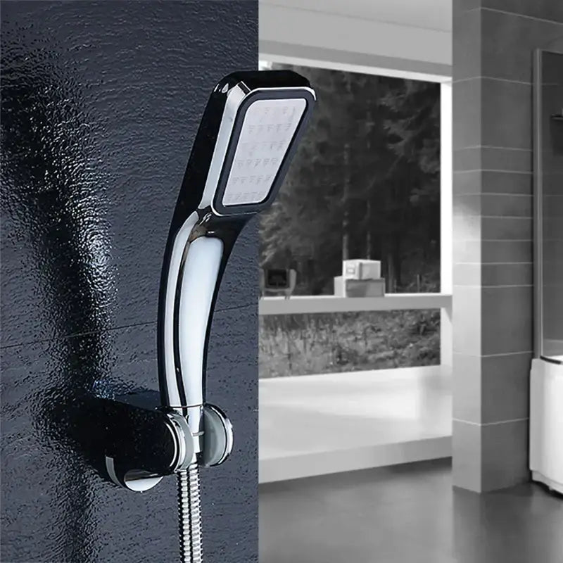 Modern chrome contemporary shower head bathroom pressure boost
