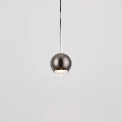 Modern chrome & copper ball pendant light dining room led chandelier