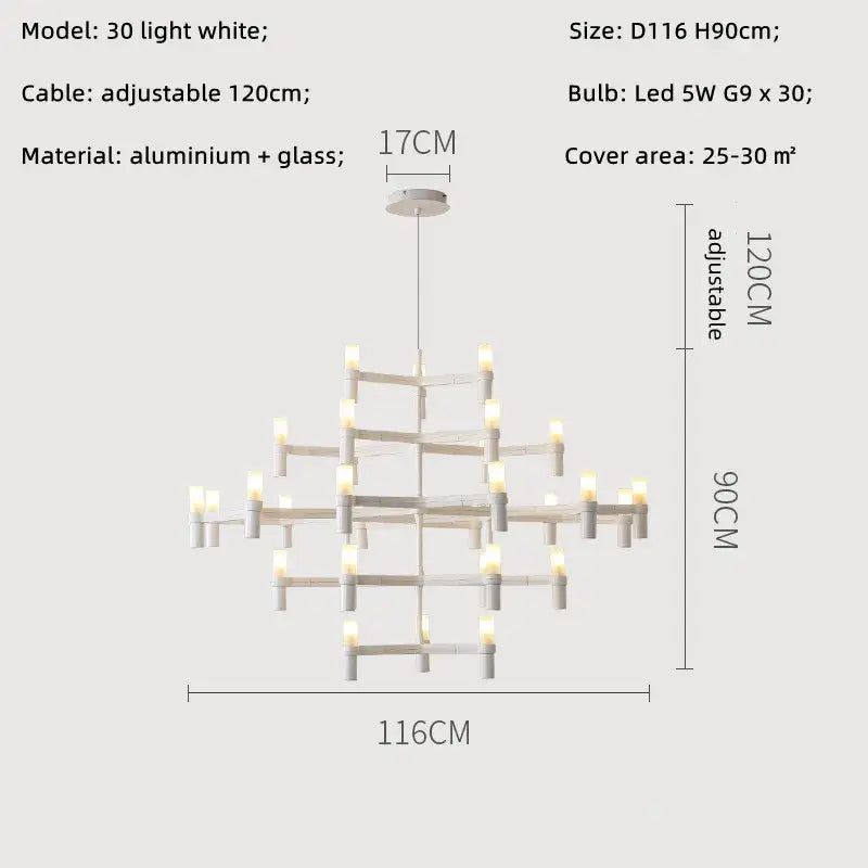 Modern chrome crown major chandelier multi tiered kitchen light