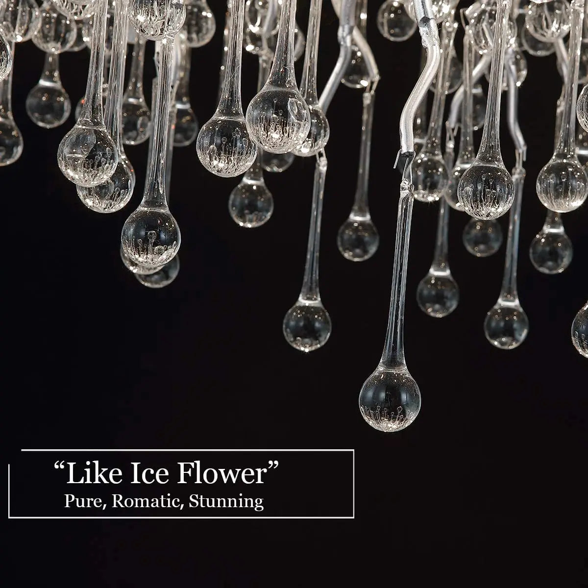 DecorBites™ Modern Chrome Crystal Chandelier for Living Room
