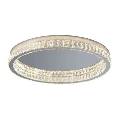 Modern chrome crystal led ceiling light living room dimmable lamp
