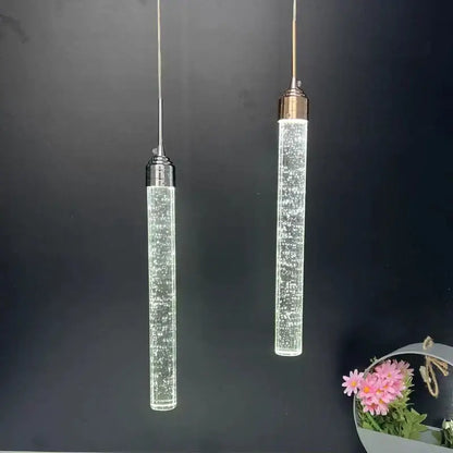 Modern chrome crystal led pendant light dining room trio