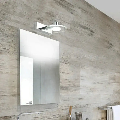 Modern chrome crystal led wall lamp bathroom acrylic mirror headlight