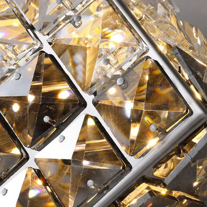 Modern chrome crystal mosaic wall lamp bedroom led lighting