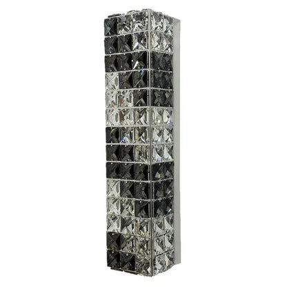 Modern chrome crystal mosaic wall lamp bedroom led lighting