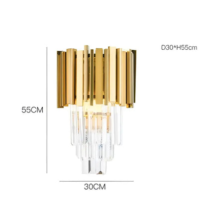 Modern chrome crystal oval led chandelier dining room light