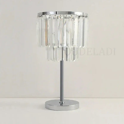 Modern chrome crystal table lamps for living room decor