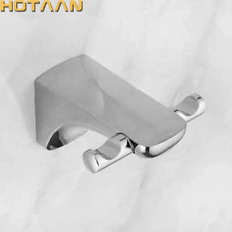 Modern chrome crystal zinc robe hook bathroom towel rack