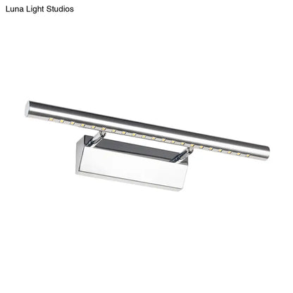 Modern chrome cylinder vanity lighting led bathroom wall sconce