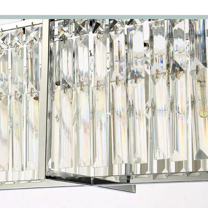 Modern chrome crystal chandelier for dining room