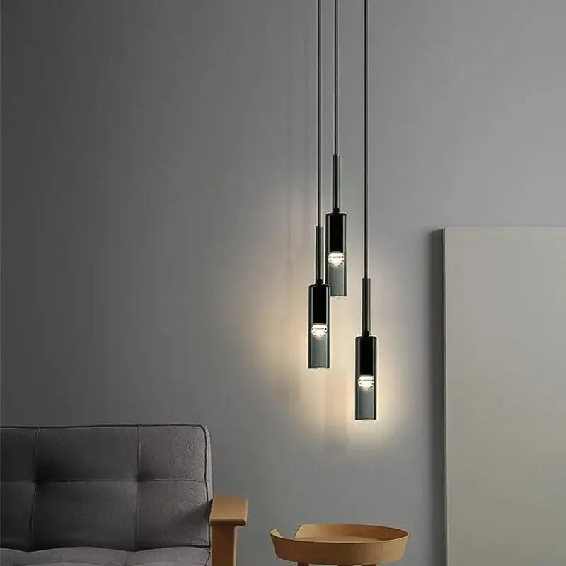 Modern chrome glass chandeliers for living room ambient lighting