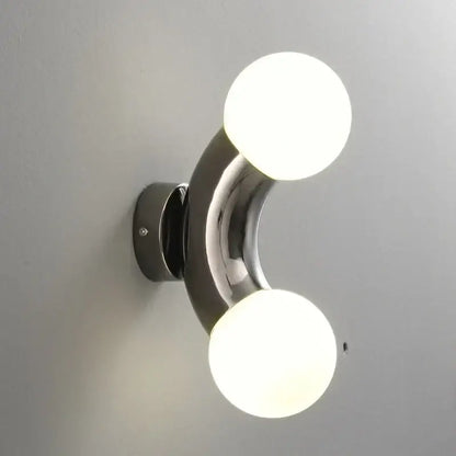 Modern chrome designer grape wall sconce – bedroom glass light