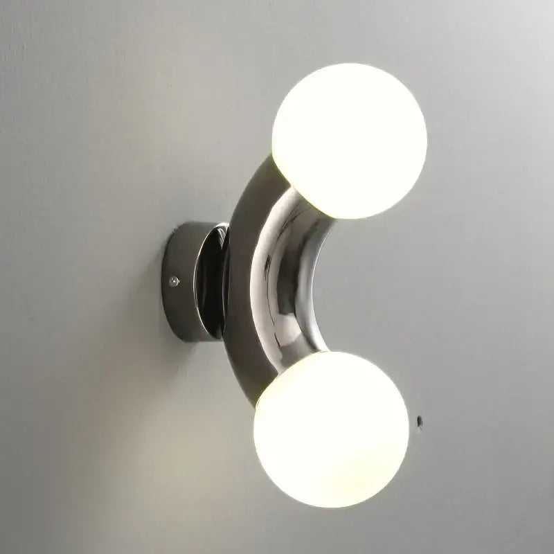 Modern chrome designer grape wall sconce – bedroom glass light