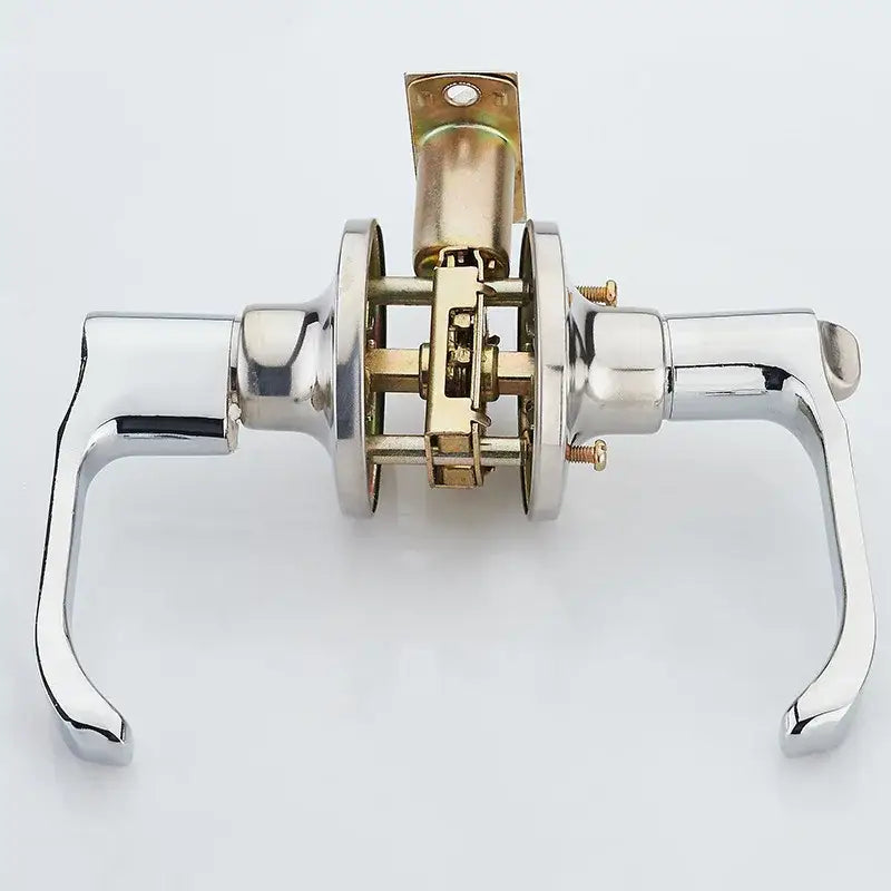 Modern chrome double handle lock kit kitchen door handle